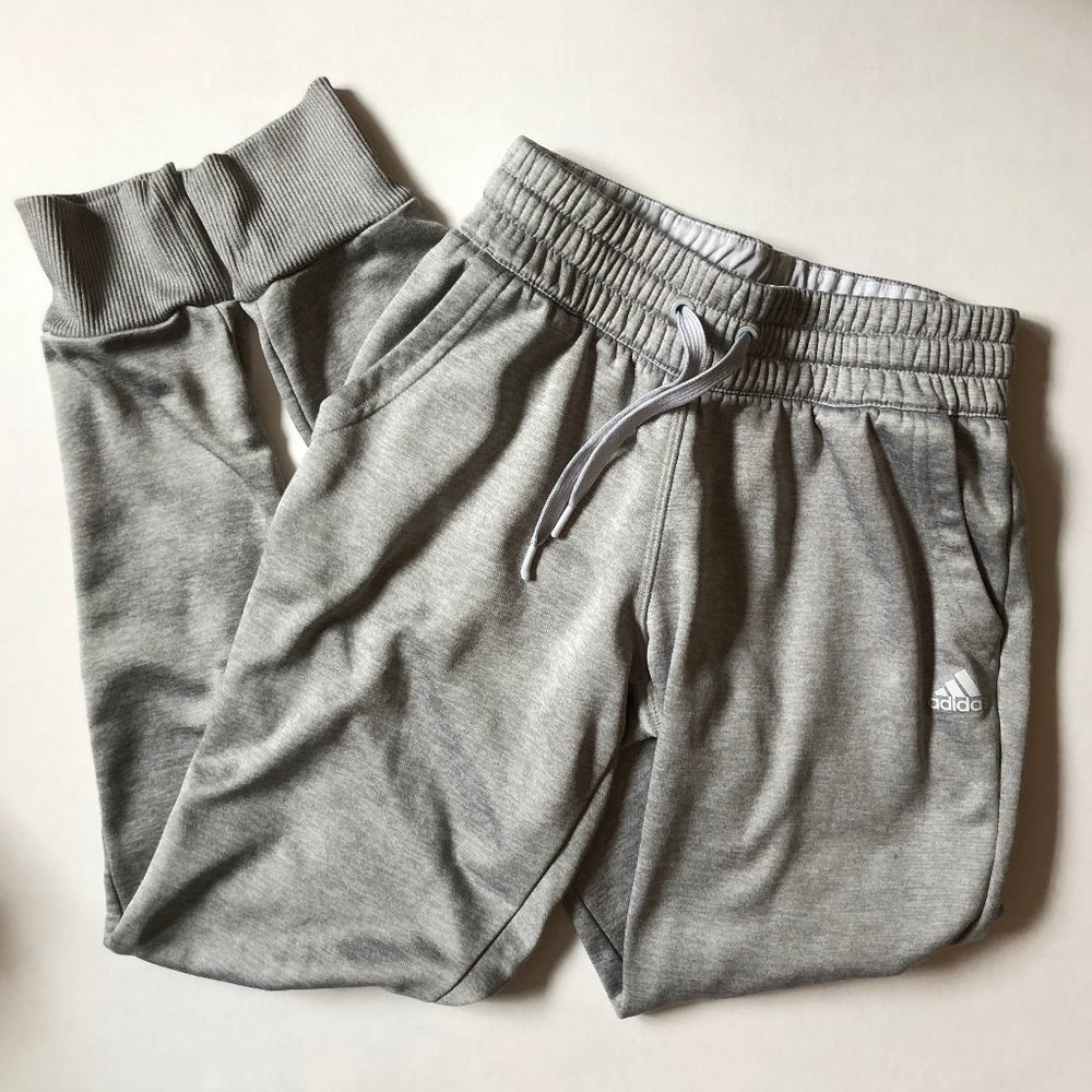 Adidas Grey Fleece Lined Sweatpants